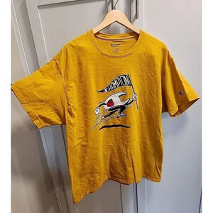 Champion Men's Forsythia Running C Flag Logo Graphic Short Sleeve T-Shirt Sz XL